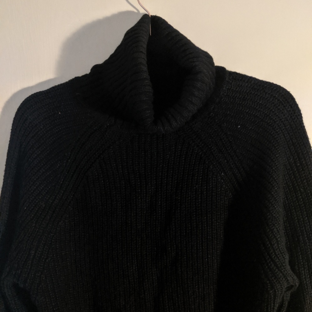 Long line turtle neck sweater